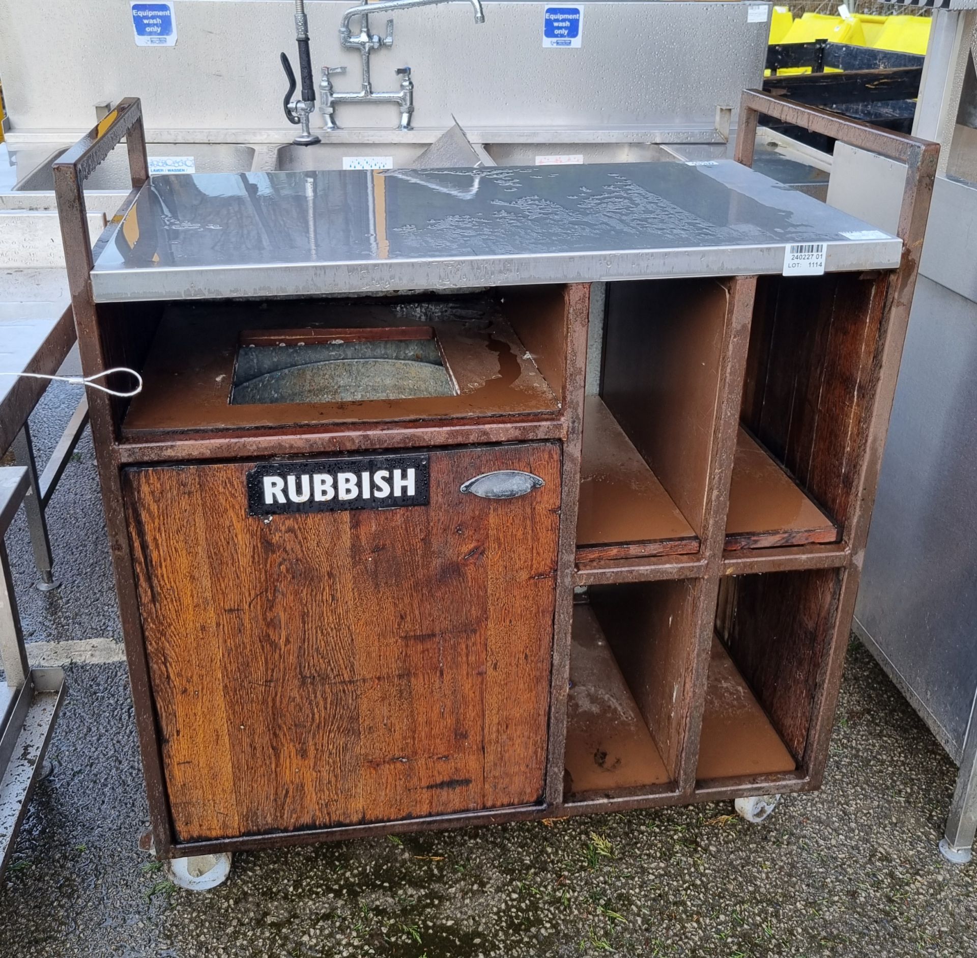 Catering waste station - L 1000 x W 570 x H 1110mm