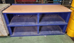 Wooden work bench - W 1820 x D 850 x H 900 mm