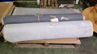 3x Rolls of drop thread rib boat floor making material approx 5m x 400mm, 6m x 200mm, 4m x 100mm
