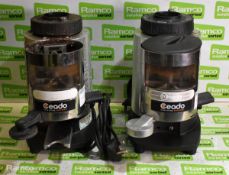 2x Ceado E6X espresso coffee grinder bodies