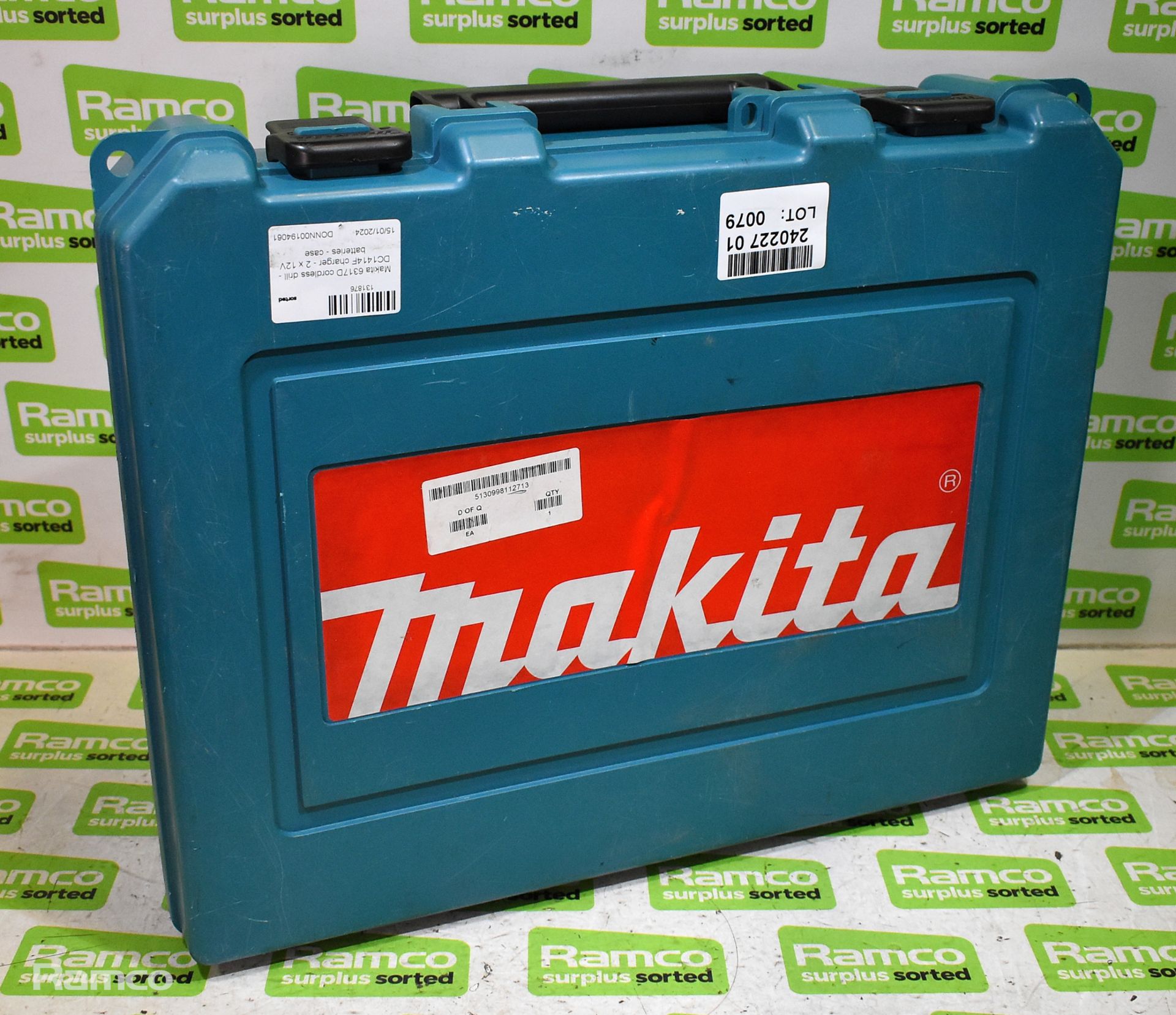Makita 6317D cordless drill - DC1414F charger - 2 x 12V batteries - case - Bild 7 aus 7