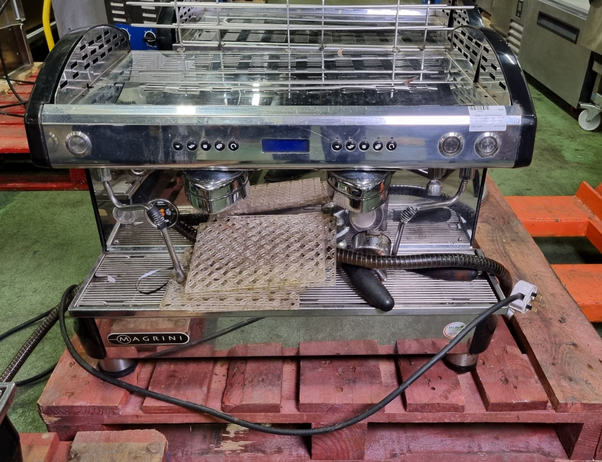 Magrini Life 2 two group coffee espresso machine - W 720 x D 500 x H 520mm