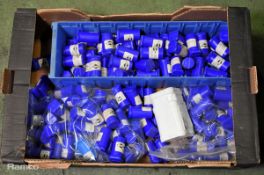 Box of Mapal / Brunswick machine tool holders and fluid feed cutters