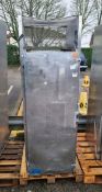 E.West + Beynon EWB-14TEC-NM stainless steel refrigerator carcase unit - AS SPARES