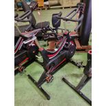 Wattbike Trainer indoor exercise bike with WPM model B display - W 1250 x D 660 x H 1250 mm