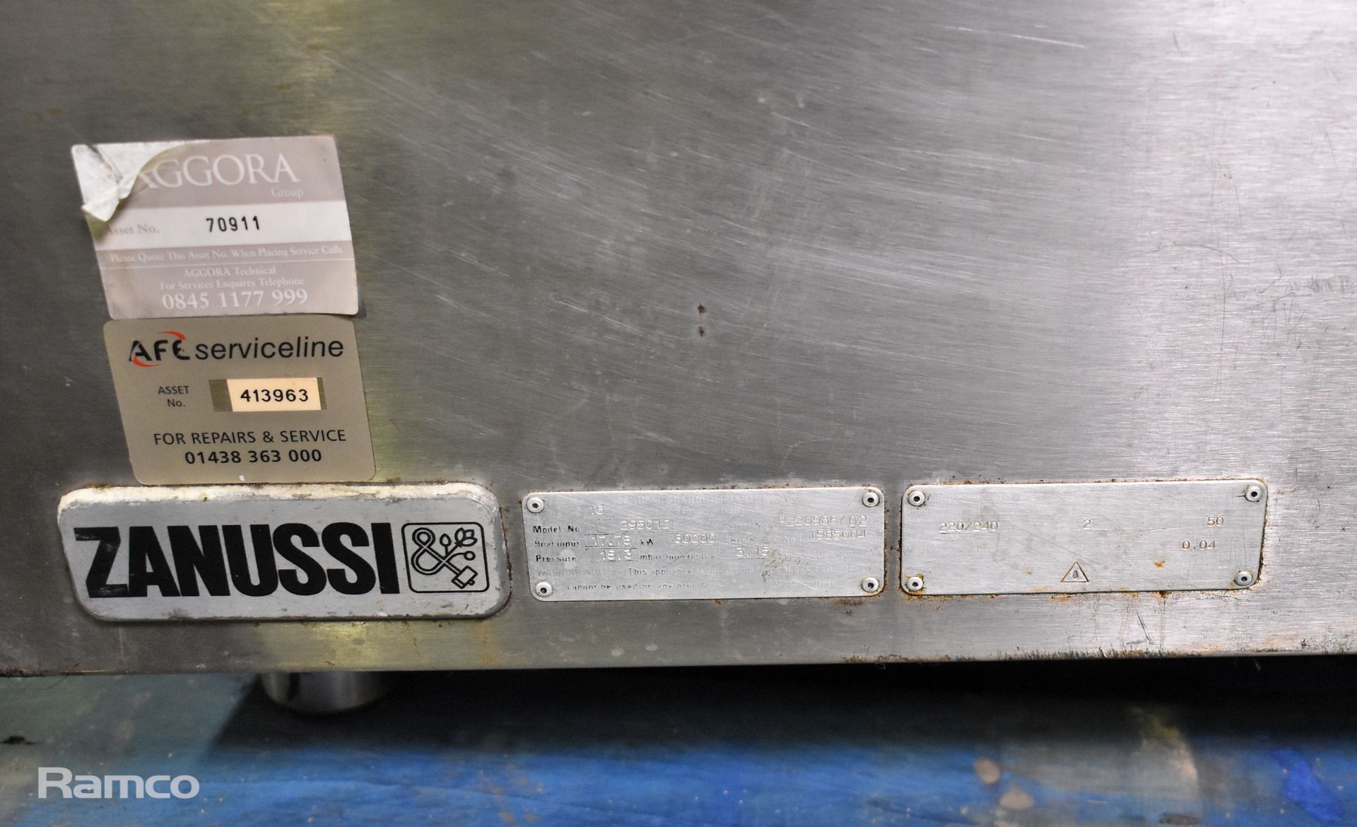 Zanussi model 295012 stainless steel bratt pan, gas - W 800 x D 970 x H 890 mm - Image 7 of 7