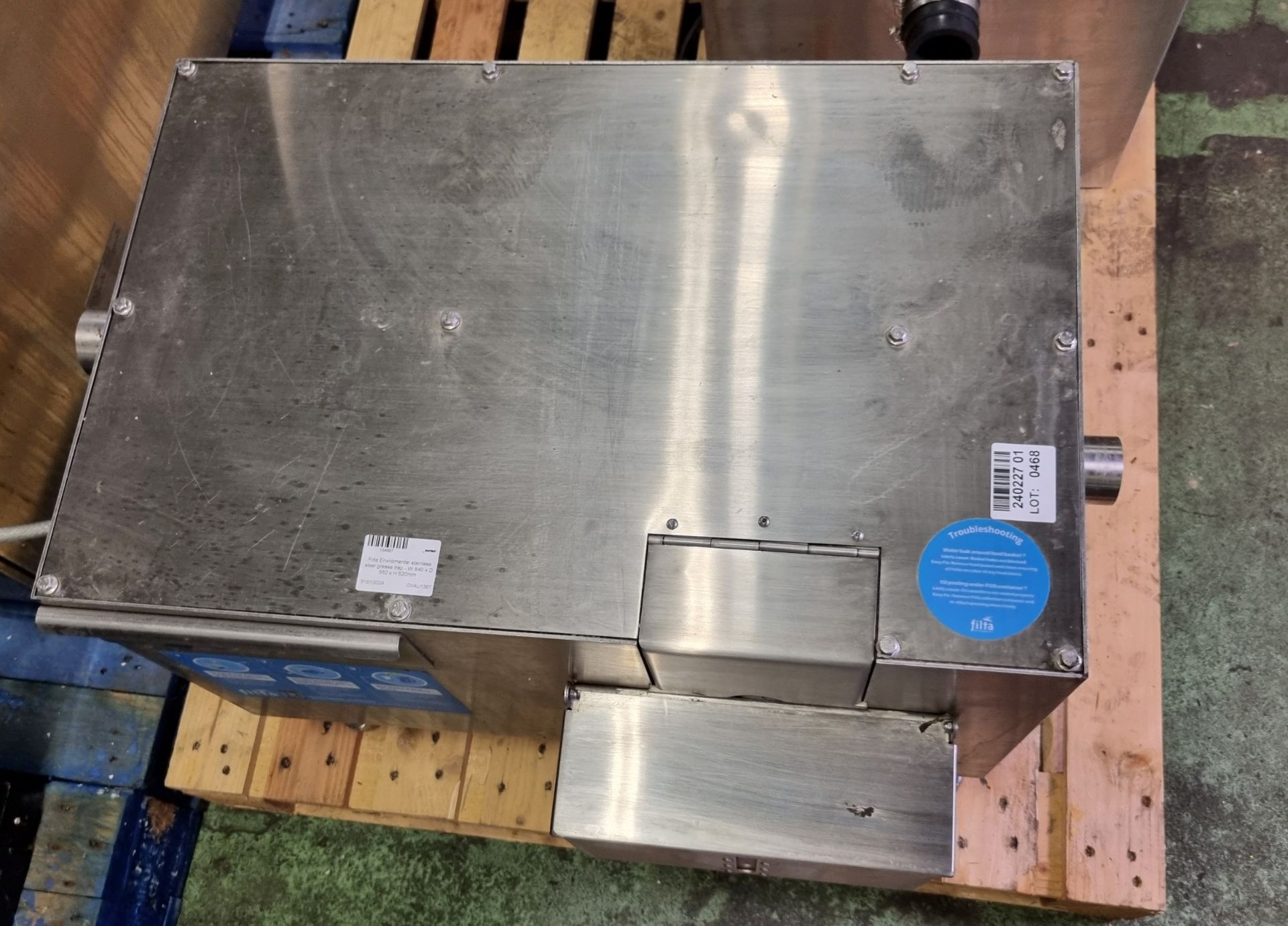 Filta Environmental stainless steel grease trap - W 840 x D 550 x H 520mm - Bild 2 aus 5