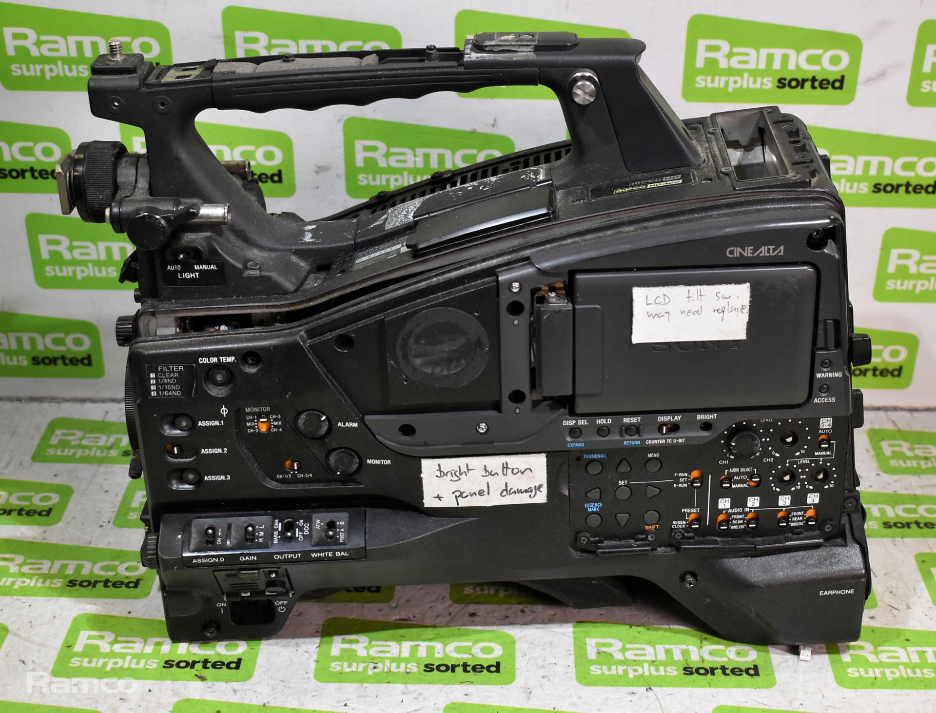 JVC GY-HM650E HD memory card camera recorder, Sony PMW-500 HD-XDCAM camcorder body - SPARES/REPAIRS - Image 18 of 21
