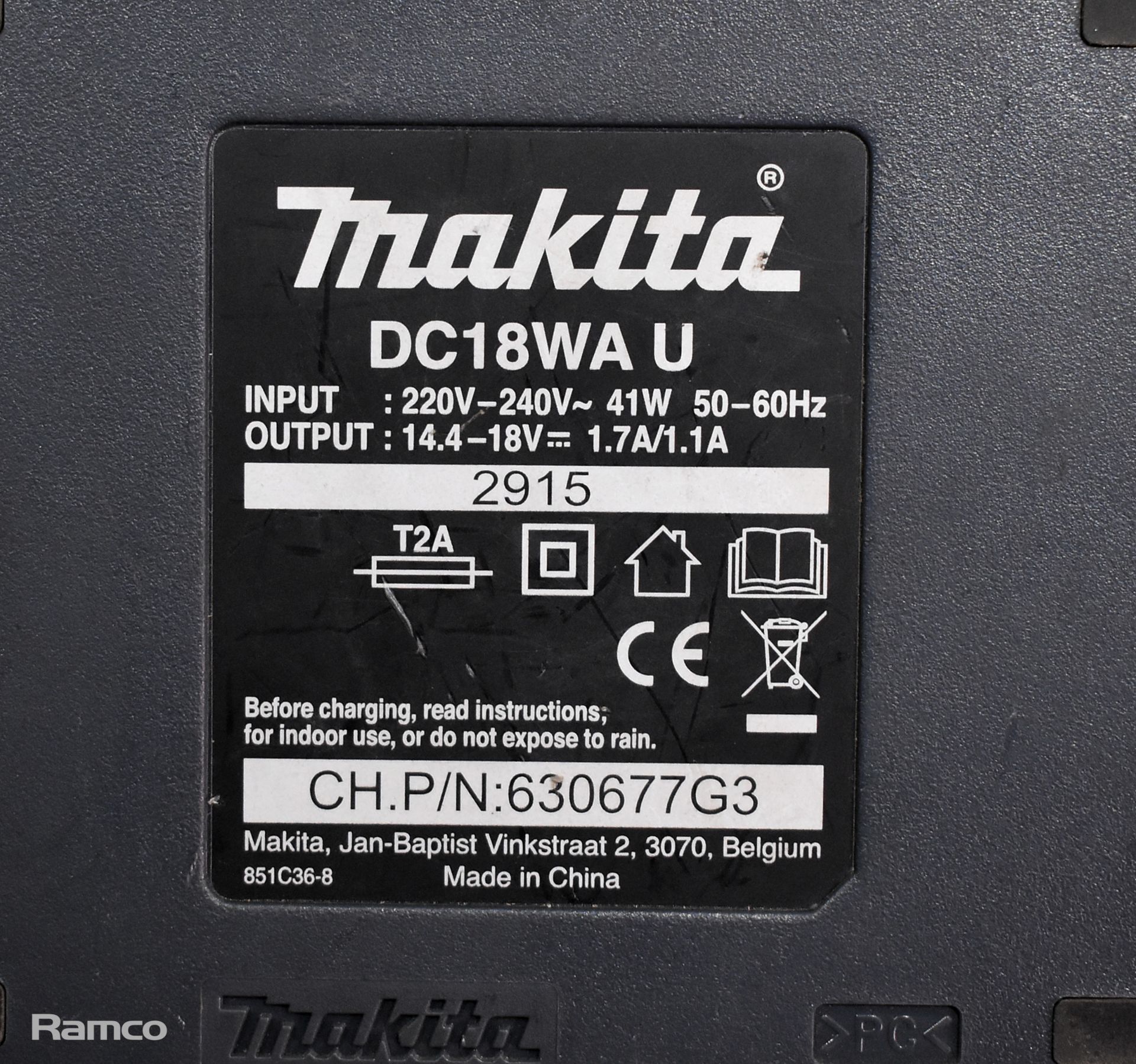 2x Makita HP457D cordless drill with DC18WA charger units & Makita LXT 18V cordless driver drill - Bild 4 aus 15