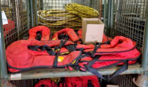 20x K.T.C. Fire Force 10 lifejackets - CO2 CARTRIDGES OUT OF DATE - UNCERTIFIED