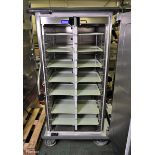 Burlodge BLPOT stainless steel food tray trolley - W 800 x D 800 x H 1700mm