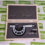 Adjustable micrometer with interchangeable anvils - 0-50mm