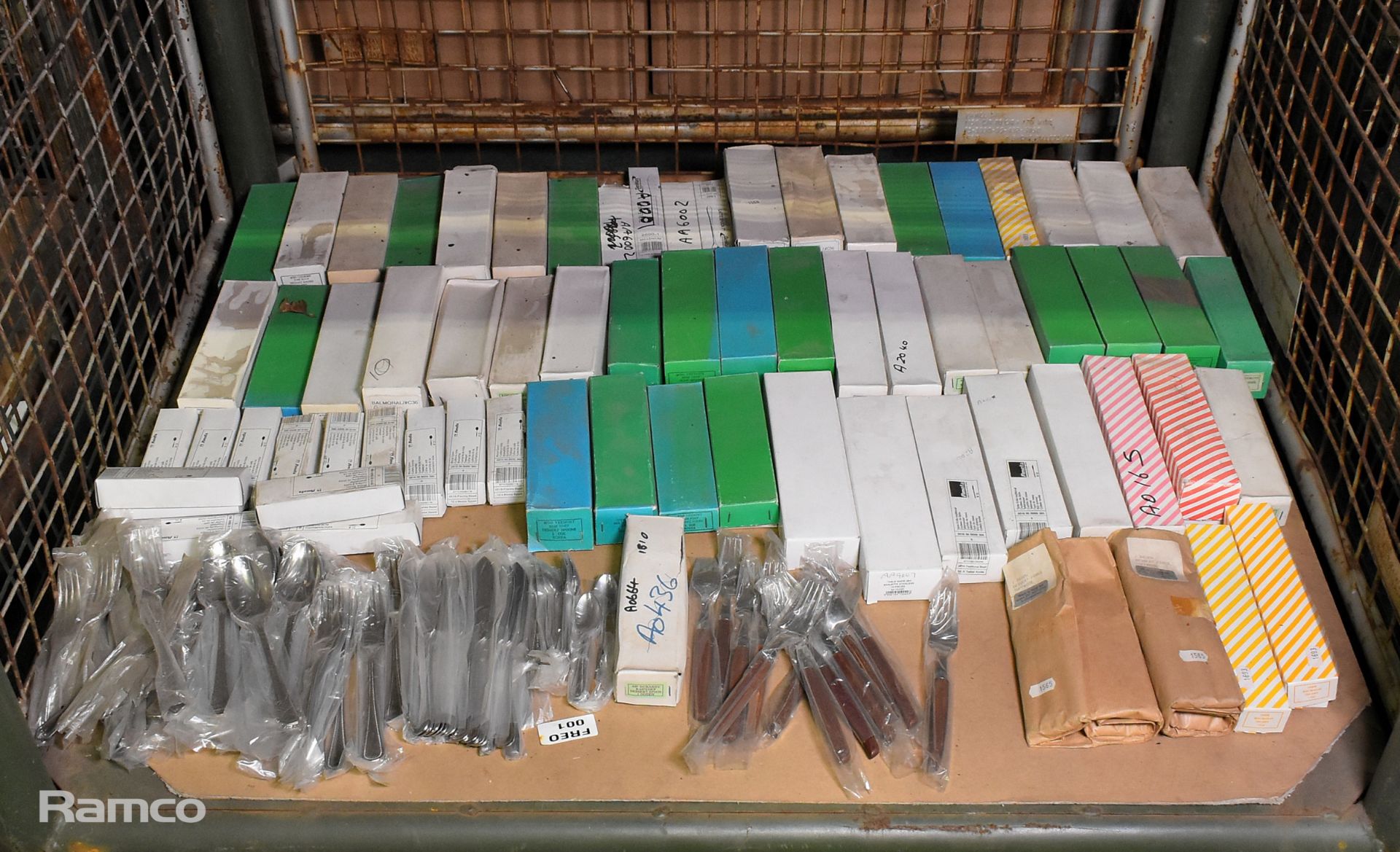 Catering spares - table knives, dessert spoons, forks, mocca spoons