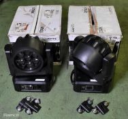 4x Prolights Stark 400 with hanging brackets - see description for details