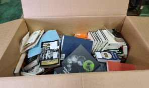 8x boxes of Books - Fictional, Non-fictional, Military, Mixed Genre