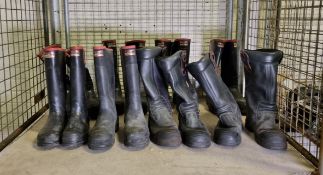 YDS Pluto CE 0321 leather boots & Firefighter 3000 Rubber Wellington Boots - see desc.