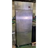 Electrolux stainless steel single upright freezer - W 730 x D 790 x H 2000 mm