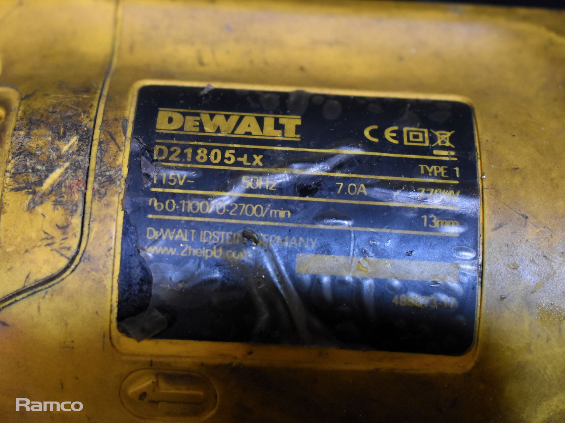 Dewalt D21805-LX 110V electric drill - Image 4 of 5