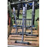 2x pairs of Bodymax portable squat racks