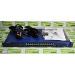 2x Netgear GS742T 24 port gigabit network switches (rack mountable), Netgear GS724T-400EUS 24 port