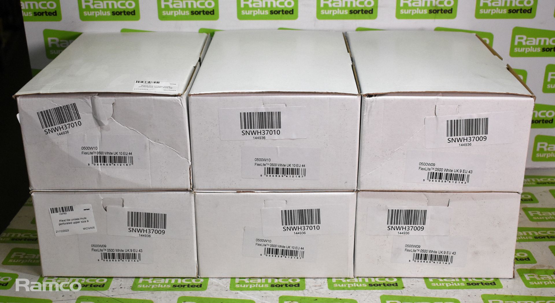 6x boxes of Flex lite unisex mules - perforated upper - sizes in the description - Image 4 of 4