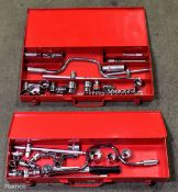 2x 1/2 inch drive socket sets - 10mm to 32mm