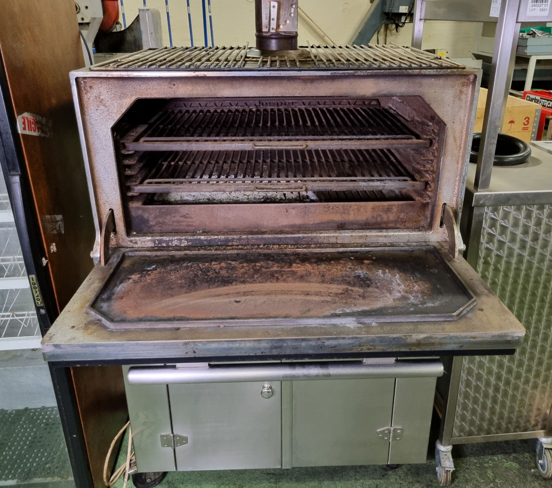 Josper mobile charcoal oven - W 900 x D 700 x H 1850 mm - Bild 3 aus 4