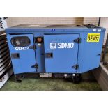 SDMO T12KM 2008 diesel generator - W 1750 x D 740 x H 1170 mm