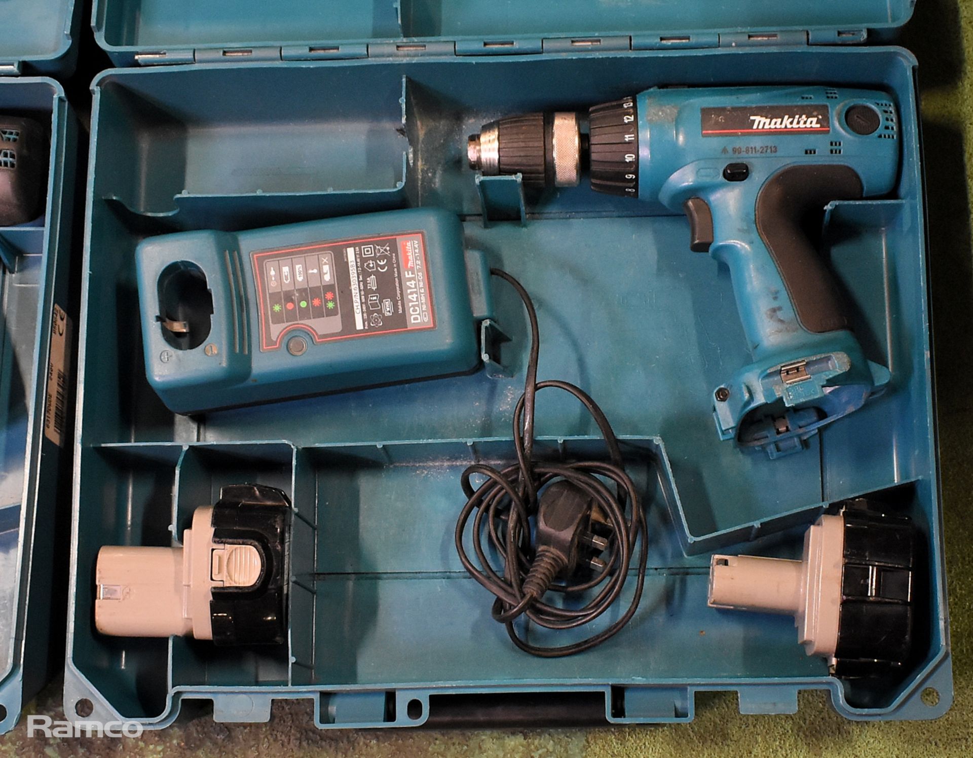 Makita 6317D cordless drill - DC1414F charger - 2 x 12V batteries - case, Makita 6317D drill - Bild 4 aus 7