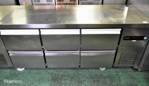 Hoshizaki refrigerated preparation counter - W 1320 x D 700 x H 860 mm