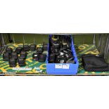 8x Entel HX481 UHF walkie talkie radios - NO BATTERIES, 3x Entel HX485 UHF walkie talkie radios