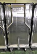 Burlodge BLPOT stainless steel food tray trolley - broken strap - W 800 x D 800 x H 1700mm