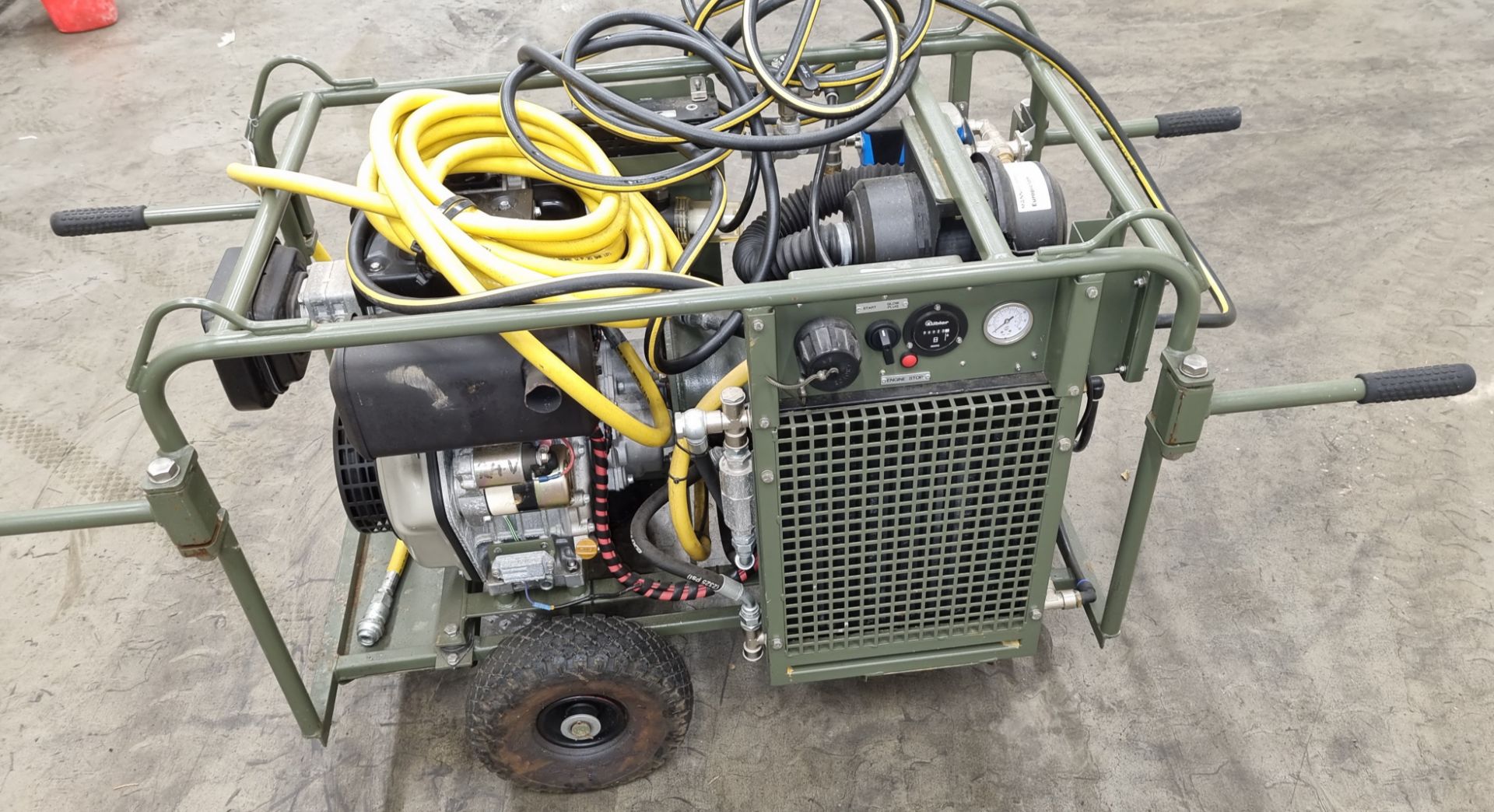 Factair Diesel Mobile Air Compressor - see description for details - Image 3 of 16