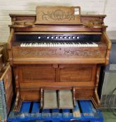 Estey Organ Co. Decorative carved upright organ - W 1160 x D 540 x H 1280 mm