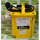Carroll & Meynell Ltd safety isolating transformer - input: 230V - output: 110V