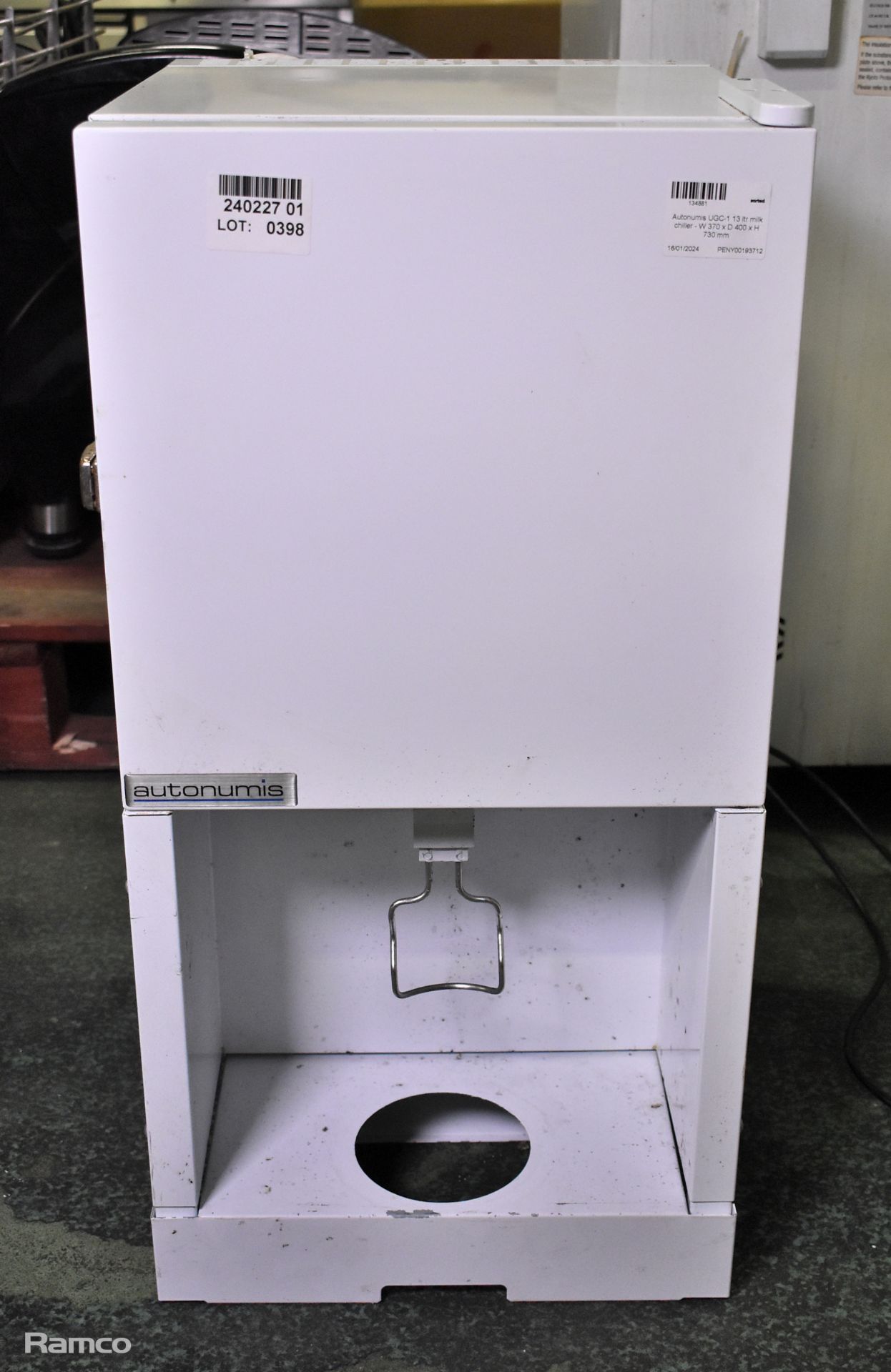 Autonumis UGC-1 13 ltr milk chiller - W 370 x D 400 x H 730 mm
