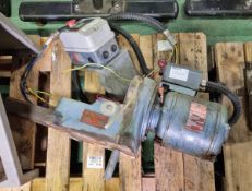 Trim Tools bench mount tool grinder with Brook Motors Gryphon 380-440V electric motor