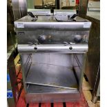 Lincat DF66 twin tank electric fryer with stand - W 600 x D 620 x H 1020 mm