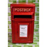 Red post box - W 300 x D 260 x H 470mm