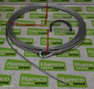 5x Wire rope assemblies