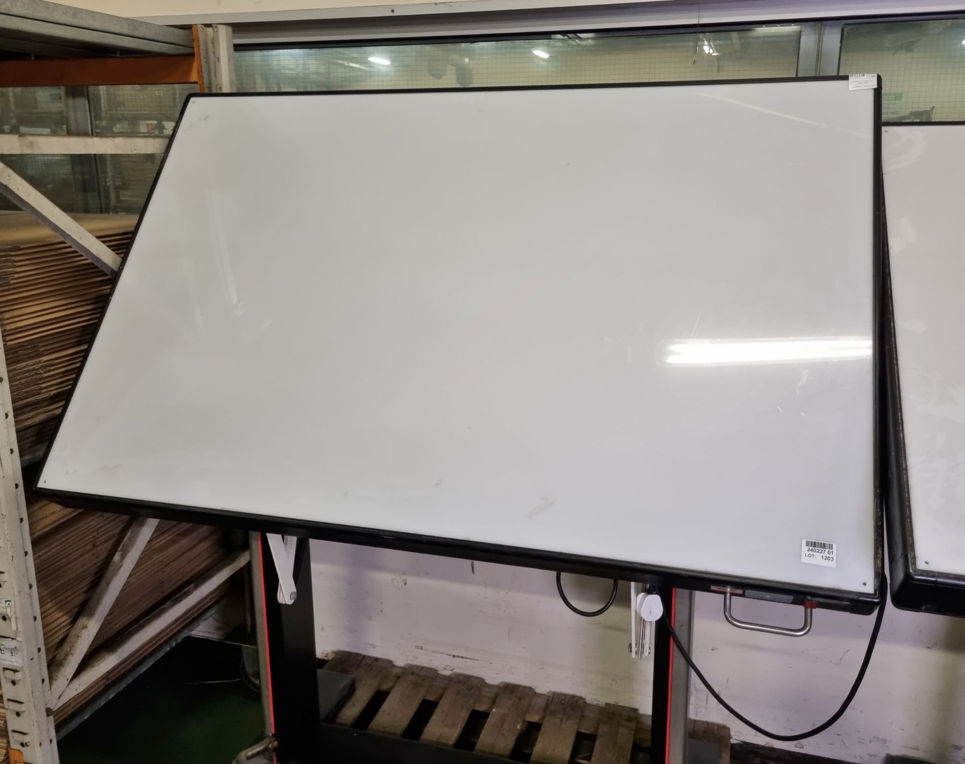 2x Portable 74 inch folding light board tables - Image 4 of 6