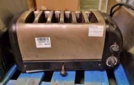 Dualit D6BMHA 6 slice toaster - 230V