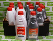 15x bottles of Carplan Red Advance antifreeze & coolant - 1 litre