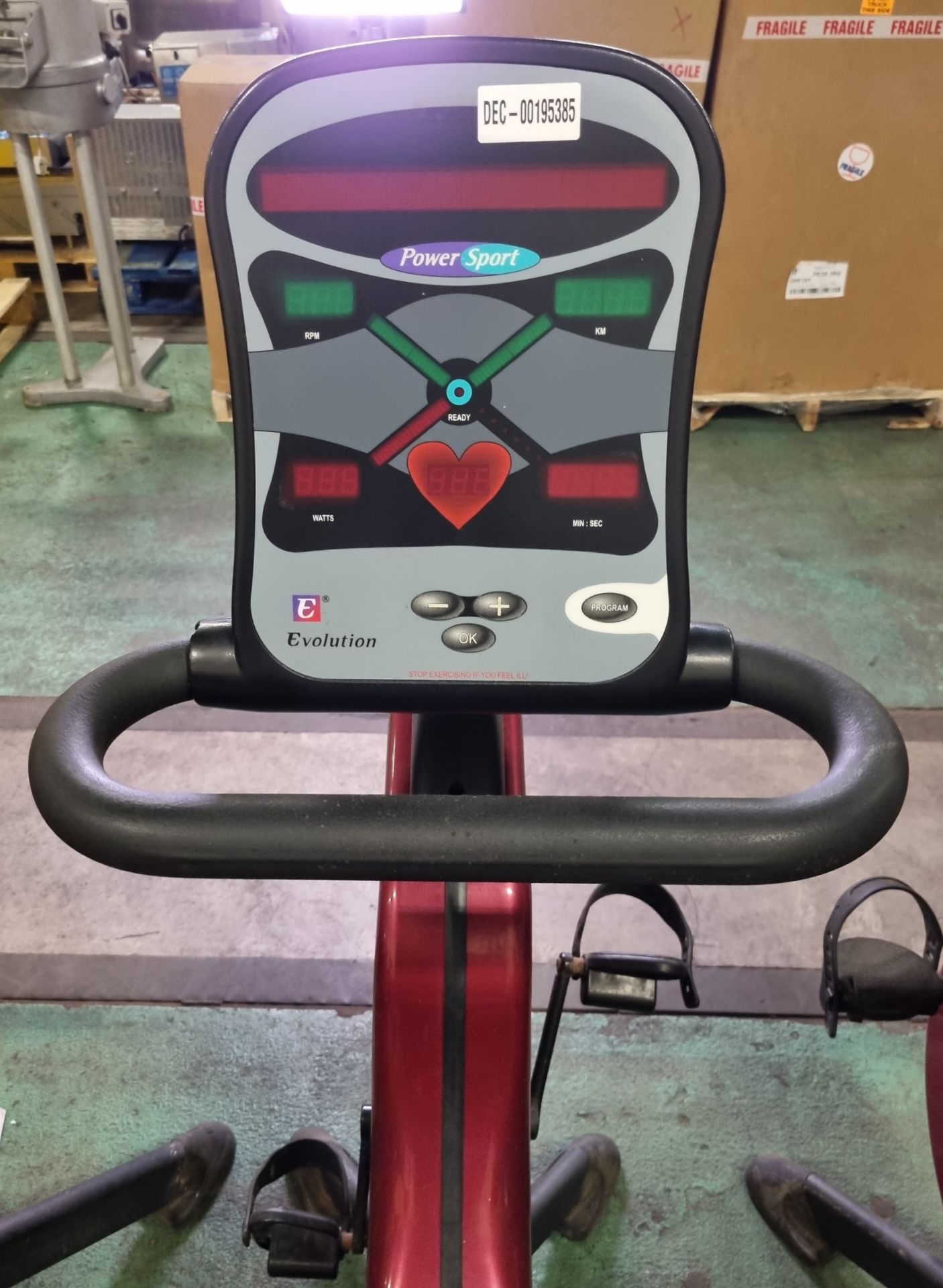 3x Power Sport Evolution spin bikes - W 1260 x D 620 x H 1440 mm - Image 11 of 12