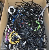 Audio and visual power cables, adaptor cables, XLR cables, HDMI, USB