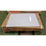 5x Whiteboards - L 1800 x W 1200mm - DAMAGED CORNER