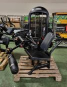 Matrix seated leg curl gym station - wear to curl - W 1700 x D 1200 x H 1750 mm
