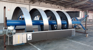 AmbaFlex SpiralVeyor – 2015 – has been in storage for 12 months – includes rolling trolley