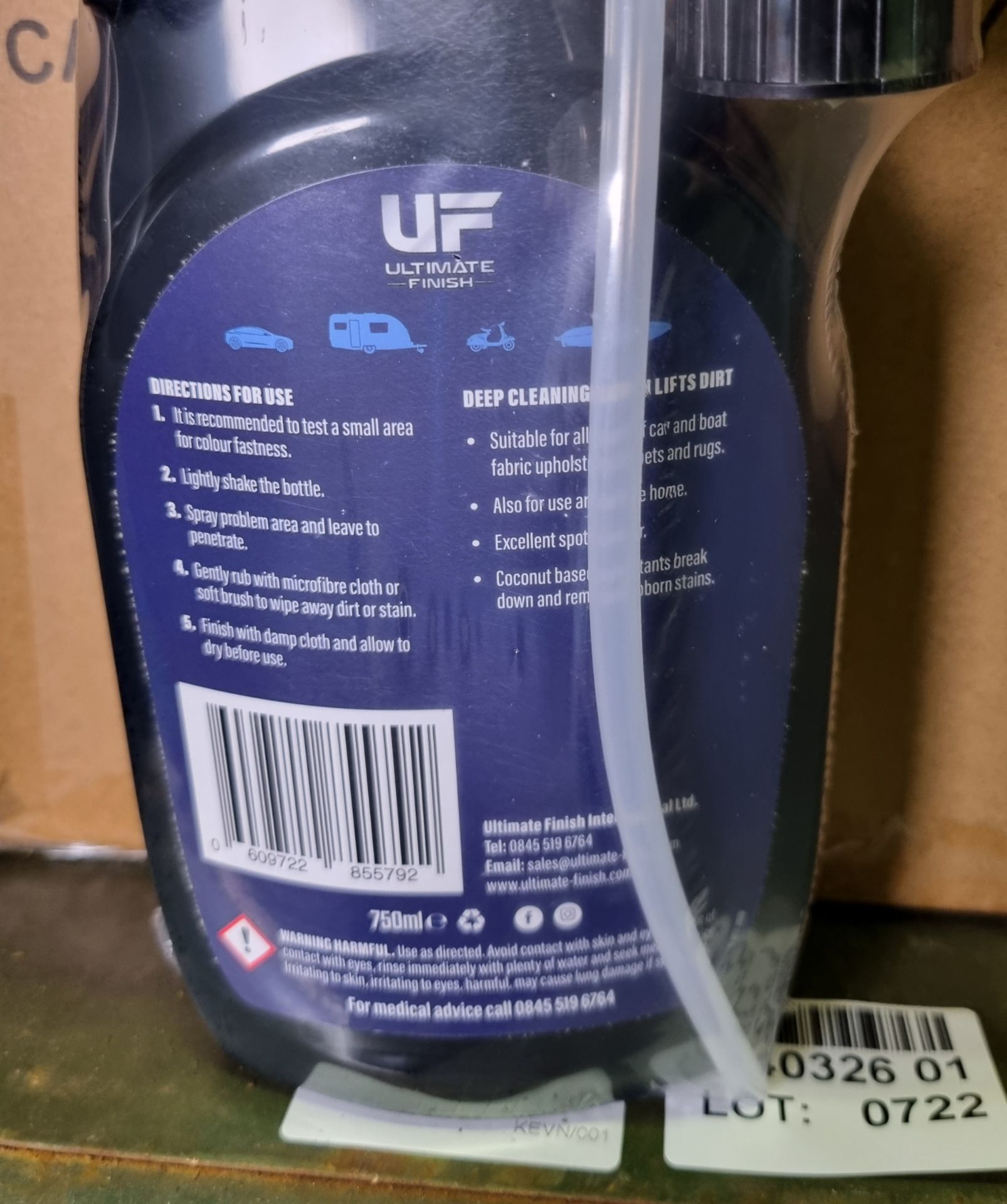 56x bottles of Ultimate Finish carpet and upholstery cleaner - 750ml - Image 5 of 5