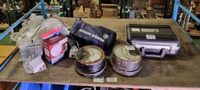 Vintage amp and volt meter, smoke and heat alarm & more - please see desc.